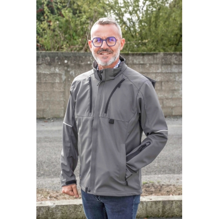 VESTE SOFTSHELL CAPUCHE