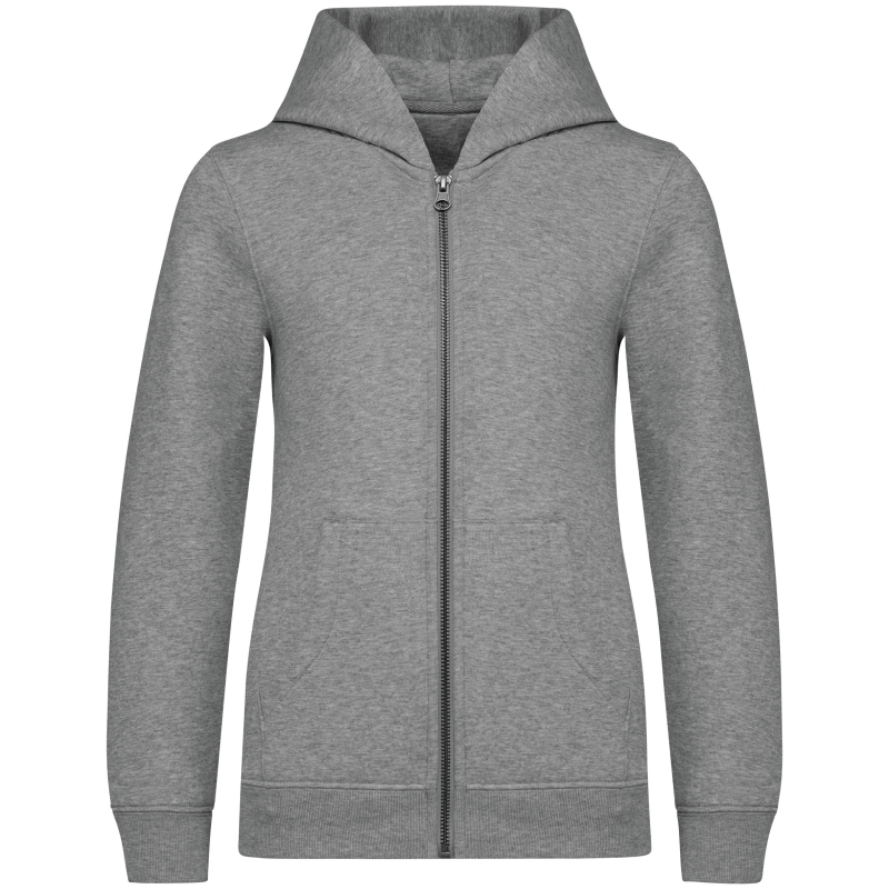 Sweat-shirt écoresponsable zippé à capuche enfant