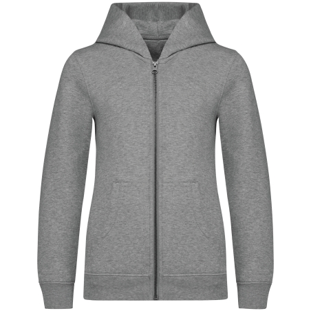 Sweat-shirt écoresponsable zippé à capuche enfant