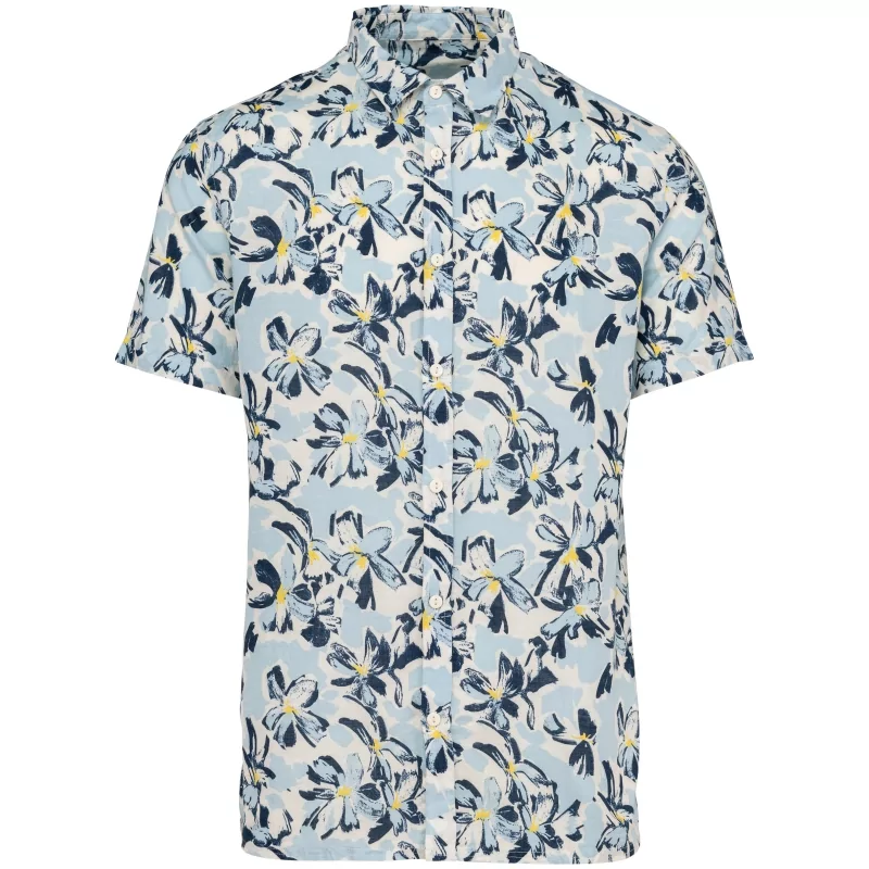 Chemise imprimé végétal homme