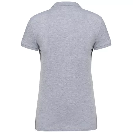 Polo piqué manches courtes femme