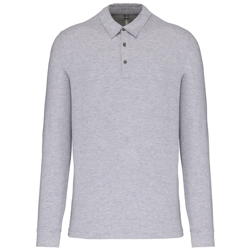 Polo jersey manches longues homme