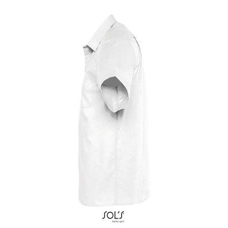 CHEMISE HOMME POPELINE MANCHES COURTES